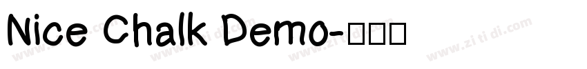 Nice Chalk Demo字体转换